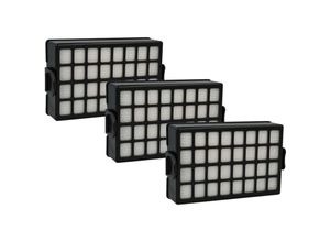 4069099536452 - vhbw 3x Staubsaugerfilter kompatibel mit Samsung SC8480 VCC8480 H3R SC8480 VCC8480 H3S SC8480 VCC8480H3R XEN Staubsauger - HEPA-Filter Schwarz Weiß