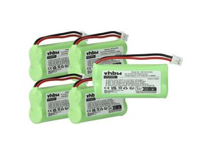 4069099538319 - 5x Akku kompatibel mit Siemens Gigaset A145 A160 A150 A24 A240 A165 A16 A165 Trio schnurlos Festnetz Telefon (700 mAh 24 v NiMH) - Vhbw