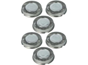 4069099539880 - Vhbw - 6x Ersatz-Scherköpfe kompatibel mit Philips HS708 HS925 HS660 Elektrorasierer Silber