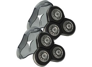 4069099540053 - 2x Scherköpfe Ersatz für Philips RQ12 70 RQ12 New Edition für Elektrorasierer Schwarz - Vhbw