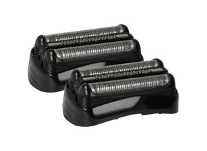 4069099540367 - 2x Scherköpfe Ersatz für Braun 21S 21B für Elektrorasierer Schwarz - Vhbw