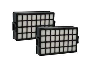 4069099540749 - 2x Staubsaugerfilter kompatibel mit Samsung SC8480 VCC8480 H3B SC8471 VCC8471H3R XEV Staubsauger - HEPA-Filter Faltenfilter Schwarz Weiß - Vhbw