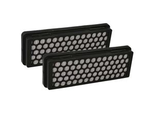 4069099541029 - Vhbw - 2x Staubsaugerfilter kompatibel mit Samsung VC246VNJGPT EV VC248HNJGNC EV VC247HNJGPT OL Staubsauger - HEPA-Filter Faltenfilter Schwarz Weiß