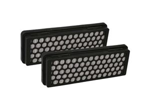 4069099541104 - 2x Staubsaugerfilter kompatibel mit Samsung VCC74A5V3W XEH VCC7490H3K XEN VCC74A5V3W XEN Staubsauger - HEPA-Filter Faltenfilter Schwarz Weiß - Vhbw