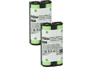 4069099544303 - Vhbw - 2x Akku Ersatz für Sony BP-HP800-11 für Wireless Headset Kopfhörer (700 mAh 24 v NiMH)