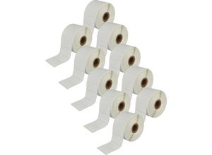 4069099549575 - 10x Etiketten-Rolle 51mm x 26mm (1552 Etiketten) Ersatz für Brother RD-S05E1 für Etiketten-Drucker - Vhbw