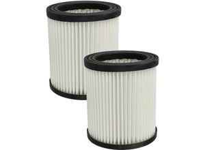 4069099570890 - Vhbw - 2x Staubsaugerfilter Ersatz für Scheppach 7907702701 für Staubsauger - HEPA-Filter Schwarz Weiß