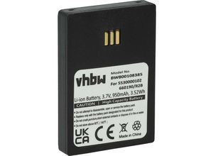 4069099576045 - 1x Akku Ersatz für Alcatel 3BN78404AA für schnurlos Festnetz Telefon (950 mAh 37 v Li-Ion) Schwarz - Vhbw