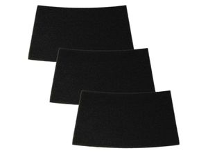 4069099681763 - Vhbw - 3x Staubsaugerfilter Ersatz für Rowenta RS-RU3712 Filter für Staubsauger - Schaumstofffilter