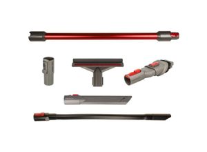 4069099694992 - 6-tlg Zubehör-Set kompatibel mit Dyson Gen5 Gen5detect Staubsauger Rot - Vhbw