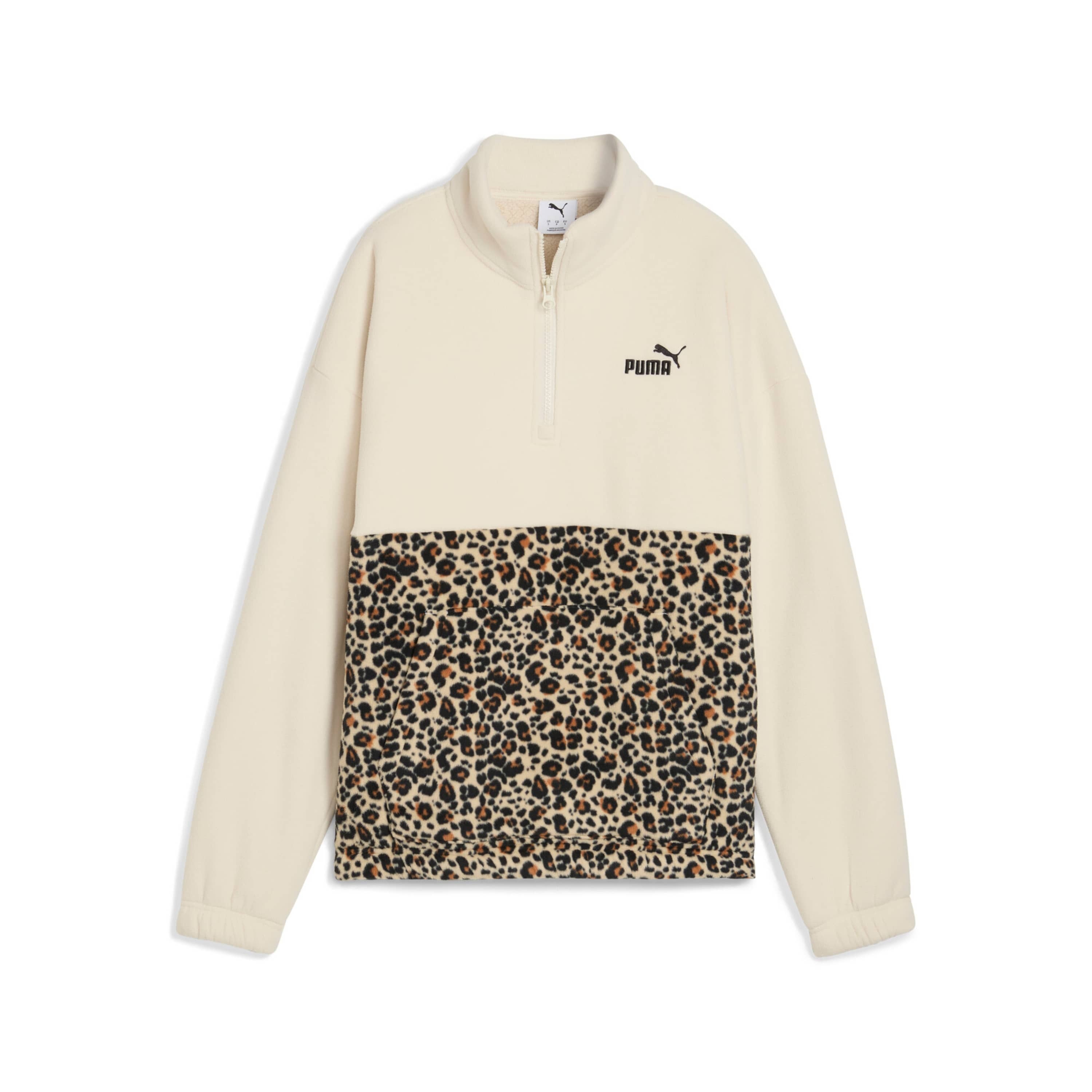 4069157340571 - Lockerer Damen-Pullover mit halbem Reißverschluss Graphic 4069157340571 - Lockerer Damen-Pullover mit halbem Reißverschluss Graphic