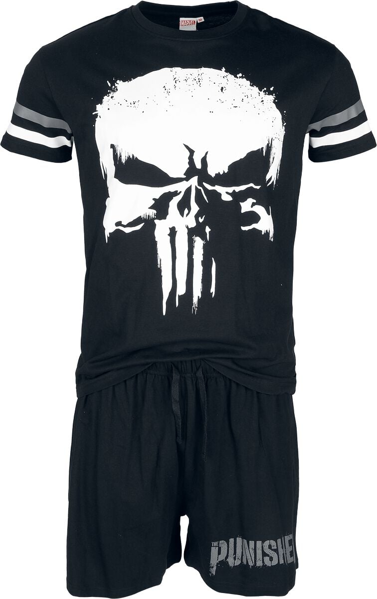 4069225002271 - - Skull Schlafanzug schwarz in M