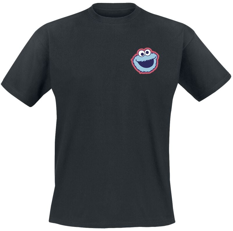 4069225009041 - Cookie Monster - Head T-Shirt schwarz in M