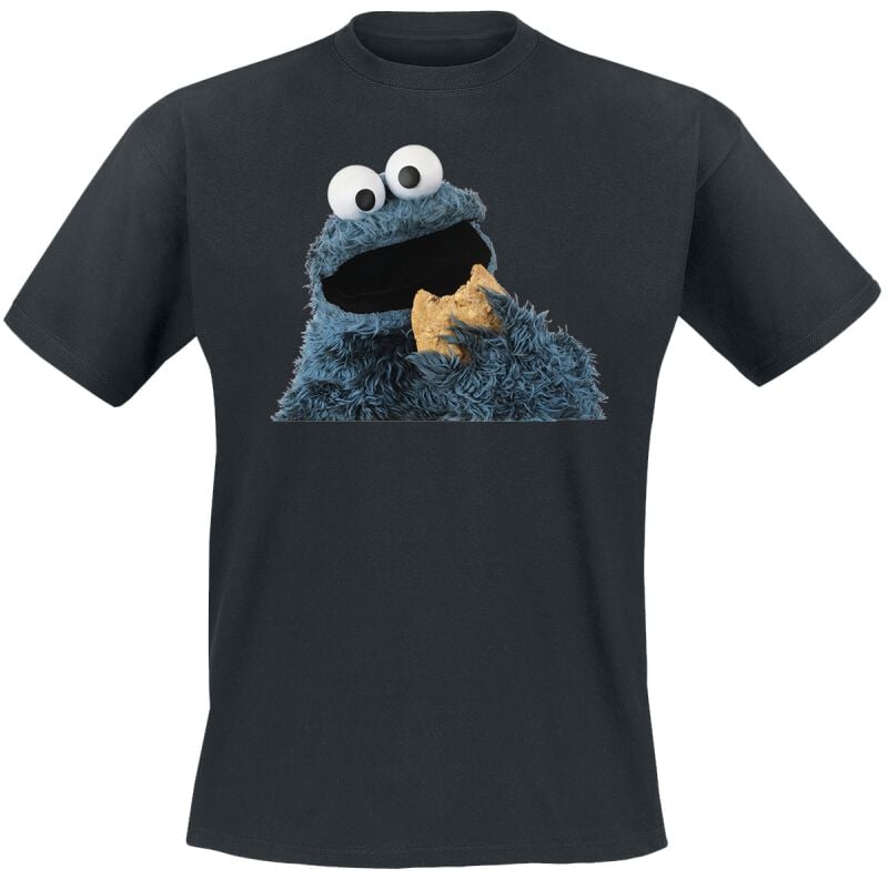 4069225009478 - Cookie Monster - Cookie T-Shirt schwarz in M