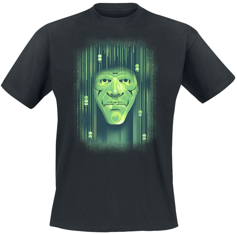 4069225010375 - Emerald City Face T-Shirt schwarz in S