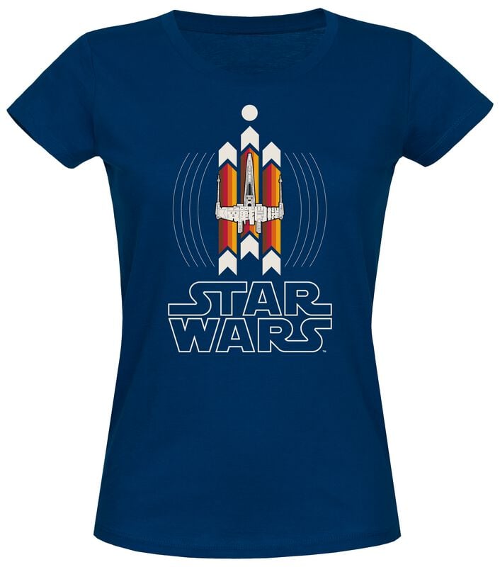 4069225014823 - X-Wing Vibes T-Shirt blau in S