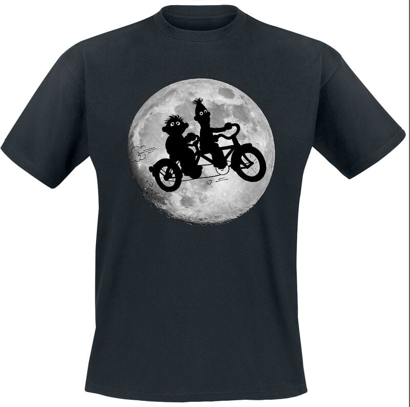 4069225016438 - Ernie und Bert - Moon Bikers T-Shirt schwarz in S
