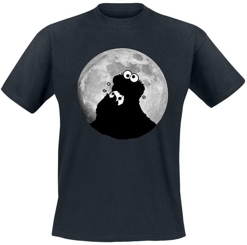 4069225016537 - Cookie Monster - Moonnight T-Shirt schwarz in M