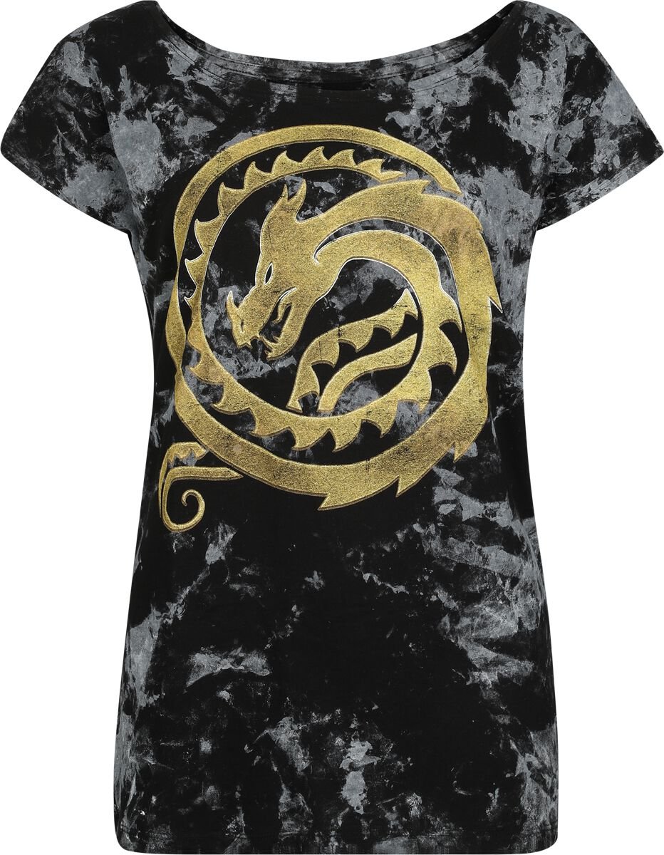 4069225036085 - Dragons - Circle Gold T-Shirt schwarz in XXL 4069225036085 - Dragons - Circle Gold T-Shirt schwarz in XXL