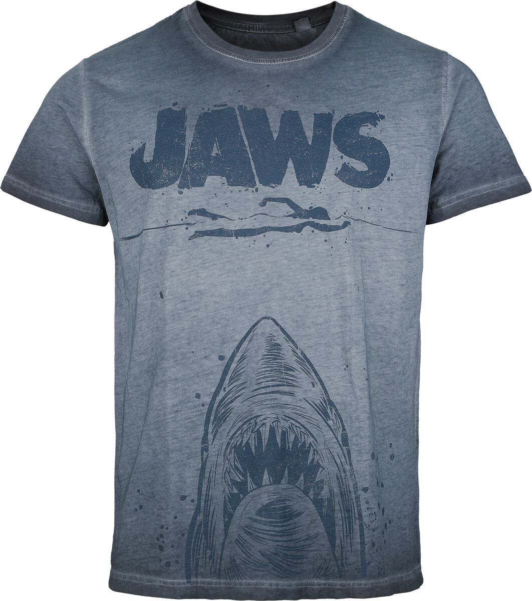 4069225036399 - Jaws - Poster T-Shirt blau in XL 4069225036399 - Jaws - Poster T-Shirt blau in XL