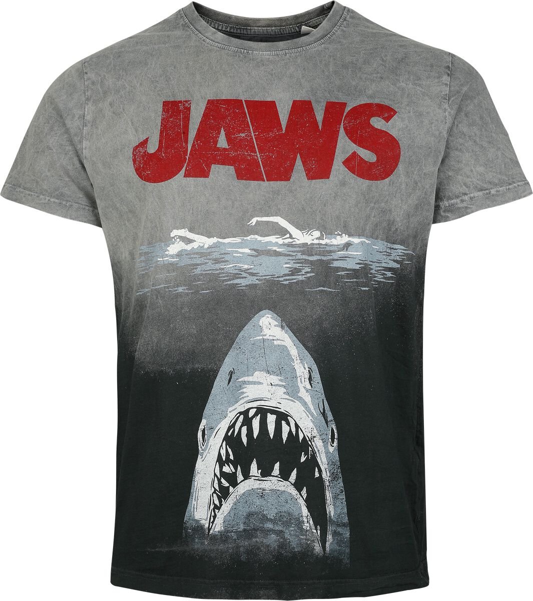 4069225036481 - Jaws - Blue Shark T-Shirt schwarz in XXL 4069225036481 - Jaws - Blue Shark T-Shirt schwarz in XXL