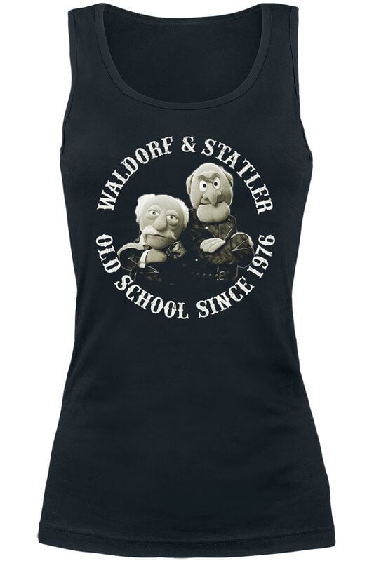 4069225037075 - Waldorf & Statler - Old School Tank-Top schwarz in L 4069225037075 - Waldorf & Statler - Old School Tank-Top schwarz in L