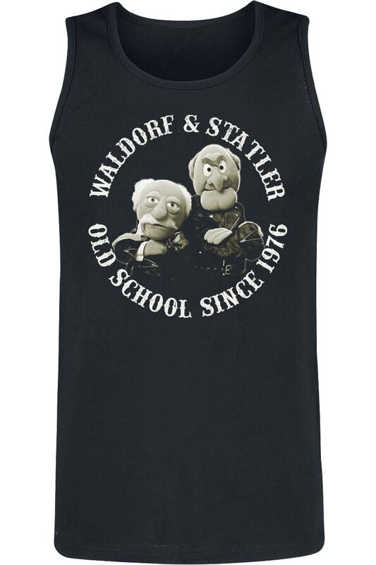 4069225037853 - Waldorf & Statler - Old School Tank-Top schwarz in XXL 4069225037853 - Waldorf & Statler - Old School Tank-Top schwarz in XXL