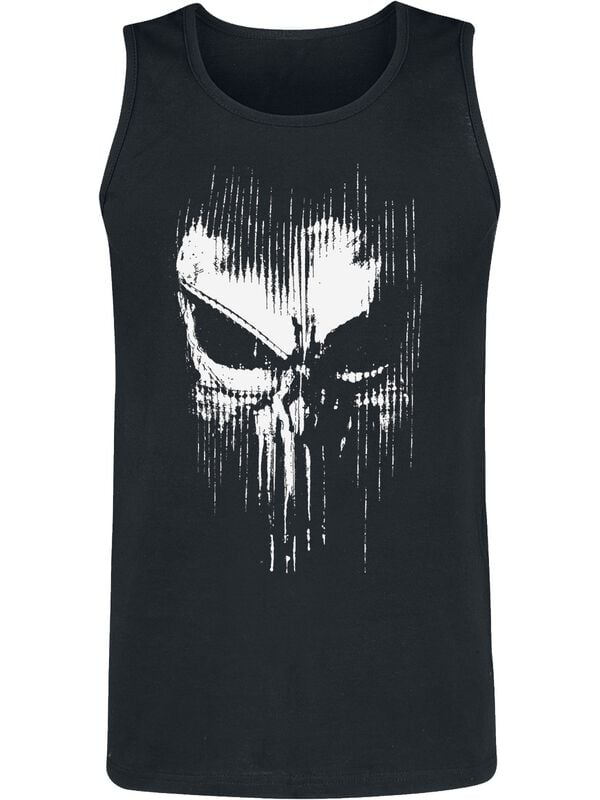 4069225041379 - Abstract Skull Tank-Top schwarz in M