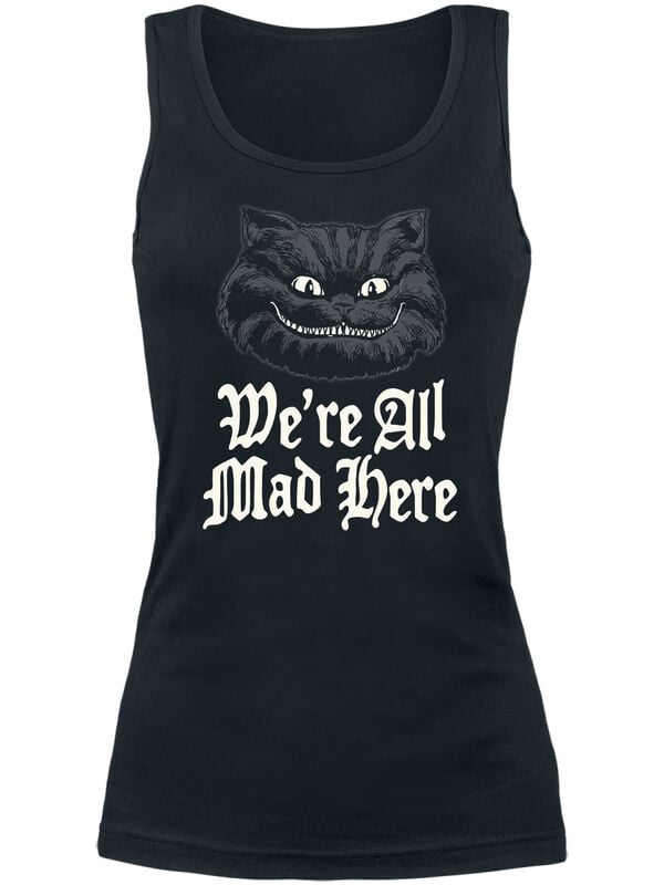 4069225041959 - Were All Mad Here Tank-Top schwarz in XL 4069225041959 - Were All Mad Here Tank-Top schwarz in XL