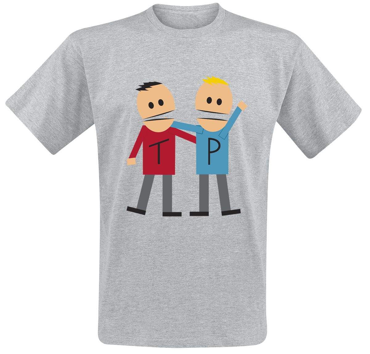 4069389389027 - Terrance und Philip T-Shirt grau in S