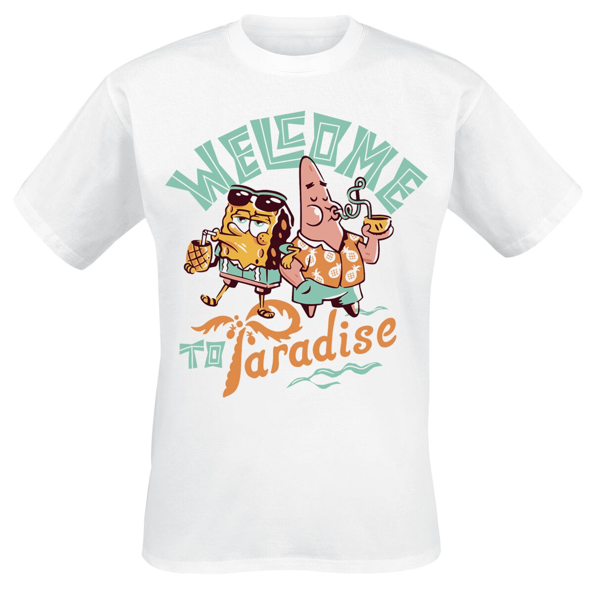 4069389389256 - Welcome To Paradise T-Shirt weiß in M