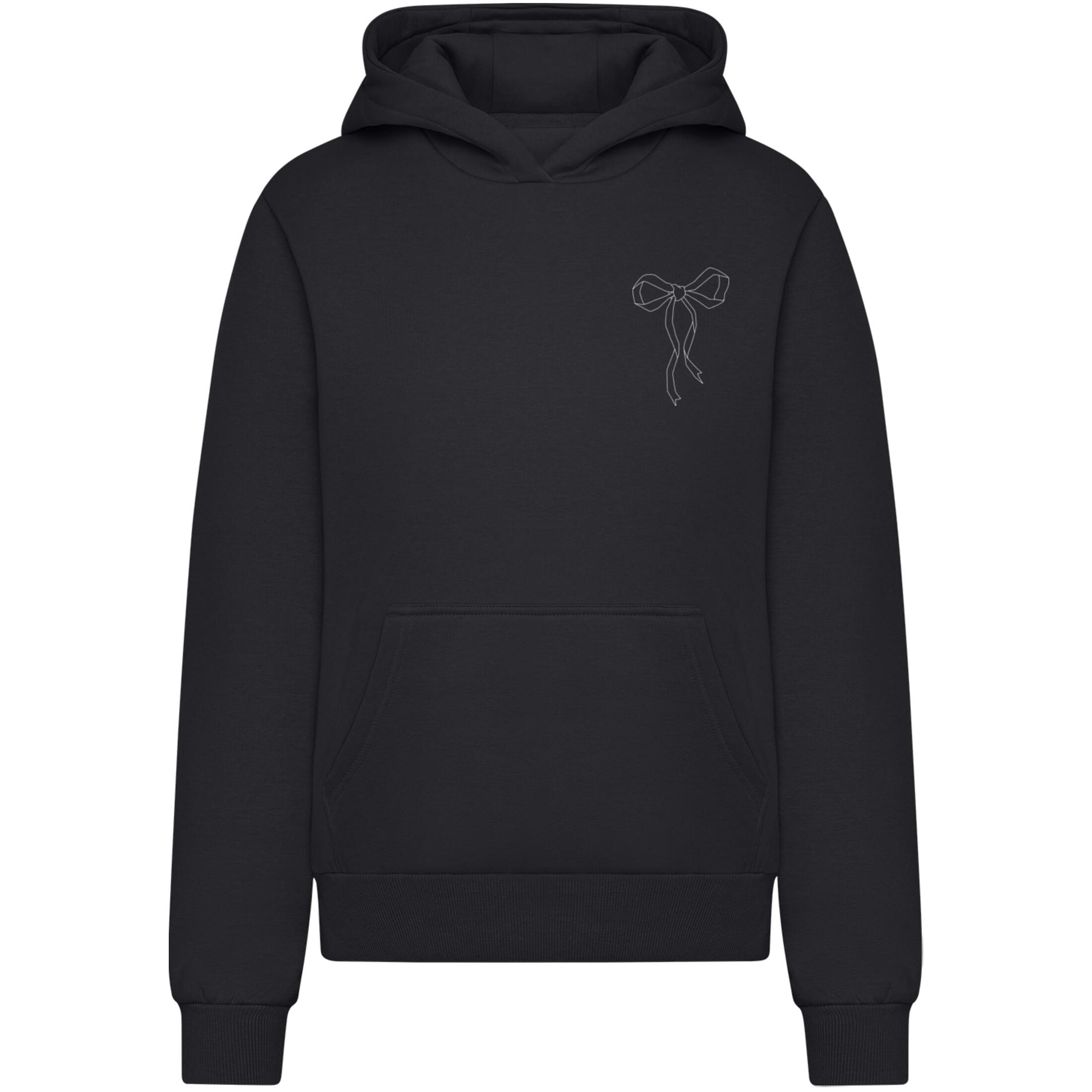 4069389429198 - Hoodie Damen Bow Oneliner Fluffy