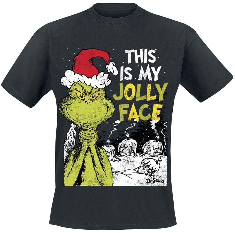 4069389511008 - This Is My Jolly Face T-Shirt schwarz in M