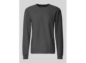 4069402110416 - Regular Fit Langarmshirt aus Baumwoll-Mix mit feinem Webmuster