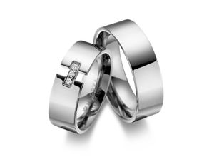 4069415242074 - Partnerring MARRYA MARRYA Titan Ringe Trauringe Eheringe Partnerringe Fingerringe Gr 48 Titan silberfarben (damen ring silber) Damen