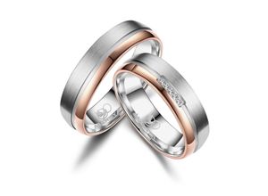 4069415244412 - Partnerring MARRYA MARRYA Titan Ringe Trauringe Eheringe Partnerringe Fingerringe Gr 48 Titan rosegold (damen ring silber rosé gold) Damen