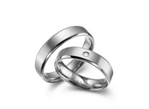 4069415245198 - Partnerring MARRYA Titan Ringe Trauringe Eheringe Partnerringe Fingerringe Gr 48 Titan silberfarben (damen ring silber) Damen