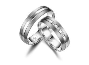 4069415245457 - Partnerring MARRYA MARRYA Titan Ringe Trauringe Eheringe Partnerringe Fingerringe Gr 48 Titan silberfarben (damen ring silber) Damen