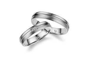 4069415245716 - Partnerring MARRYA MARRYA Titan Ringe Trauringe Eheringe Partnerringe Fingerringe Gr 48 Titan silberfarben (damen ring silber) Damen