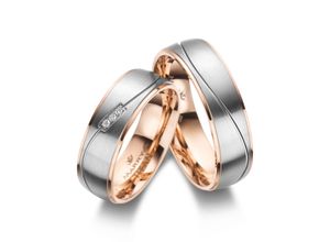 4069415246607 - Partnerring MARRYA MARRYA Titan Ringe Trauringe Eheringe Partnerringe Fingerringe Gr 48 Titan rosegold (herren ring silber rosé) Damen