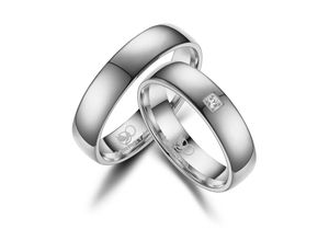 4069415247901 - Partnerring MARRYA MARRYA Titan Ringe Trauringe Eheringe Partnerringe Fingerringe Gr 48 Titan silberfarben (herren ring silber) Damen