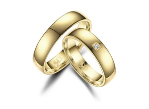 4069415248052 - Partnerring MARRYA MARRYA Titan Ringe Trauringe Eheringe Partnerringe Fingerringe Gr 48 Titan goldfarben (damen ring gold) Damen