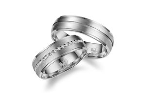 4069415248571 - Partnerring MARRYA MARRYA Titan Ringe Trauringe Eheringe Partnerringe Fingerringe Gr 48 Titan silberfarben (damen ring silber) Damen