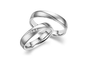 4069415248830 - Partnerring MARRYA MARRYA Titan Ringe Trauringe Eheringe Partnerringe Fingerringe Gr 48 Titan silberfarben (damen ring silber) Damen