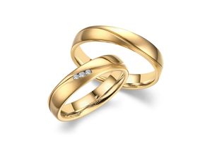 4069415249097 - Partnerring MARRYA Titan Ringe Trauringe Eheringe Partnerringe Fingerringe Gr 48 Titan goldfarben (damen ring gold) Damen