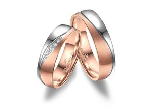 4069415249875 - Partnerring MARRYA MARRYA Titan Ringe Trauringe Eheringe Partnerringe Fingerringe Gr 48 Titan rosegold (damen ring silber rosé) Damen