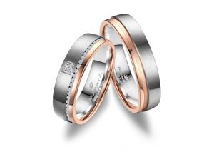 4069415250130 - Partnerring MARRYA MARRYA Titan Ringe Trauringe Eheringe Partnerringe Fingerringe Gr 48 Titan rosegold (damen ring silber rosé) Damen