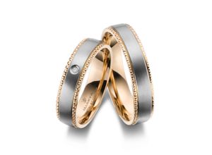 4069415250918 - Partnerring MARRYA MARRYA Titan Ringe Trauringe Eheringe Partnerringe Fingerringe Gr 48 Titan rosegold (damen ring silber rosé) Damen