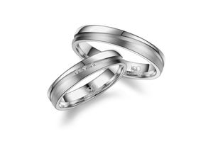 4069415251175 - Partnerring MARRYA MARRYA Titan Ringe Trauringe Eheringe Partnerringe Fingerringe Gr 48 Titan silberfarben (damen ring silber) Damen