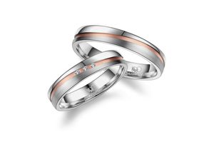 4069415251434 - Partnerring MARRYA MARRYA Titan Ringe Trauringe Eheringe Partnerringe Fingerringe Gr 48 Titan rosegold (damen ring silber rosé) Damen